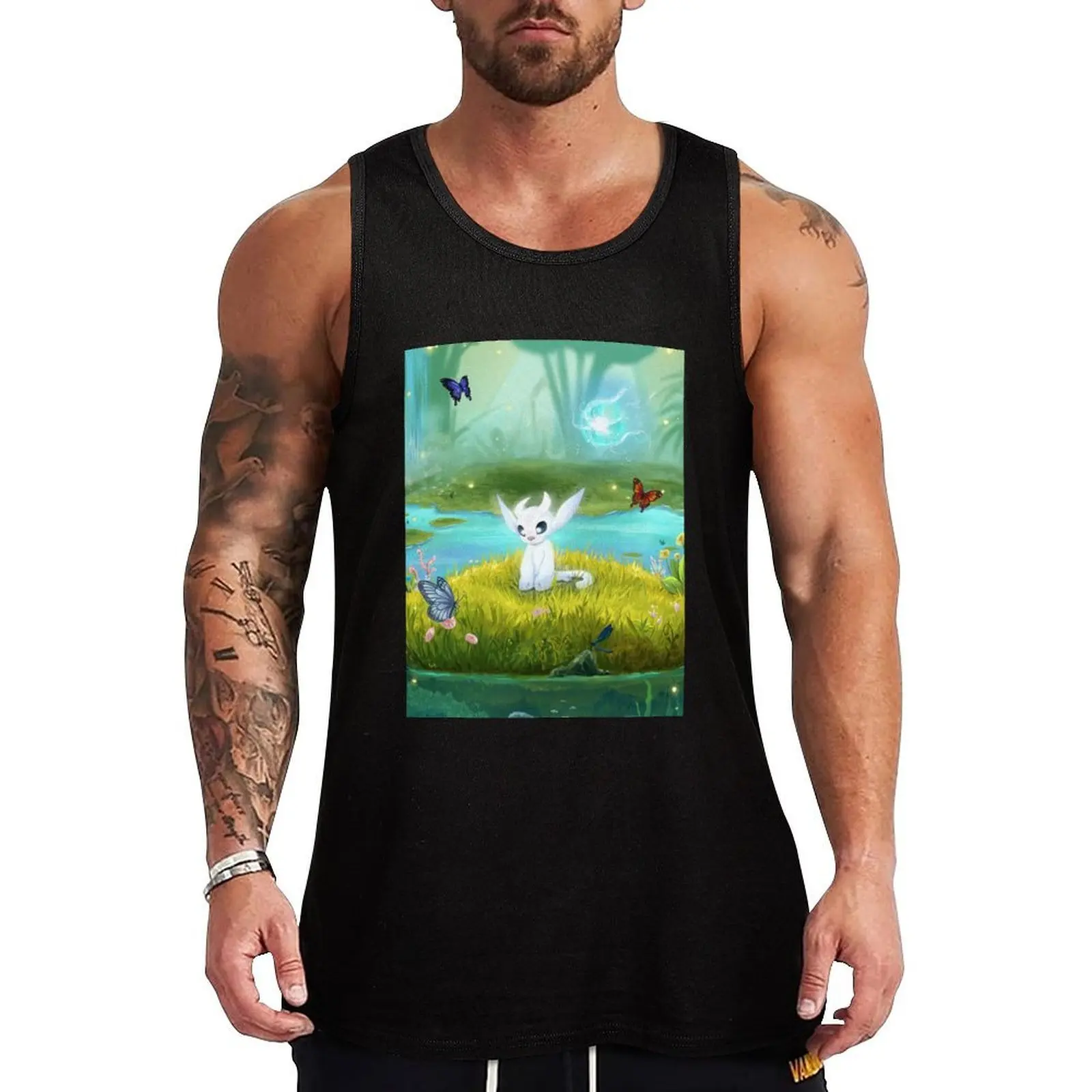

Ori and Seyn _ Ori and the Blind Forest Tank Top Men sleeveless tee muscle t-shirt bodybuilding men clothes gym clothes man