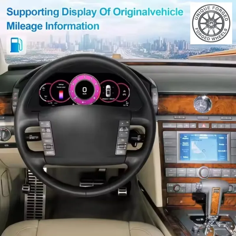 26 Style Instrument For Volkswagen Phaeton 2004-2015 Car Digital Cluster Auto Speedometer Linux System LCD Dashboard New Arriva
