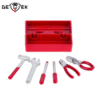 RC Car Scale Accessories Mini Hammer Wrench Pliers Screwdriver Tools Box for TRX4 SCX10 1/12 WPL D12 MN99S D90 ZP1001