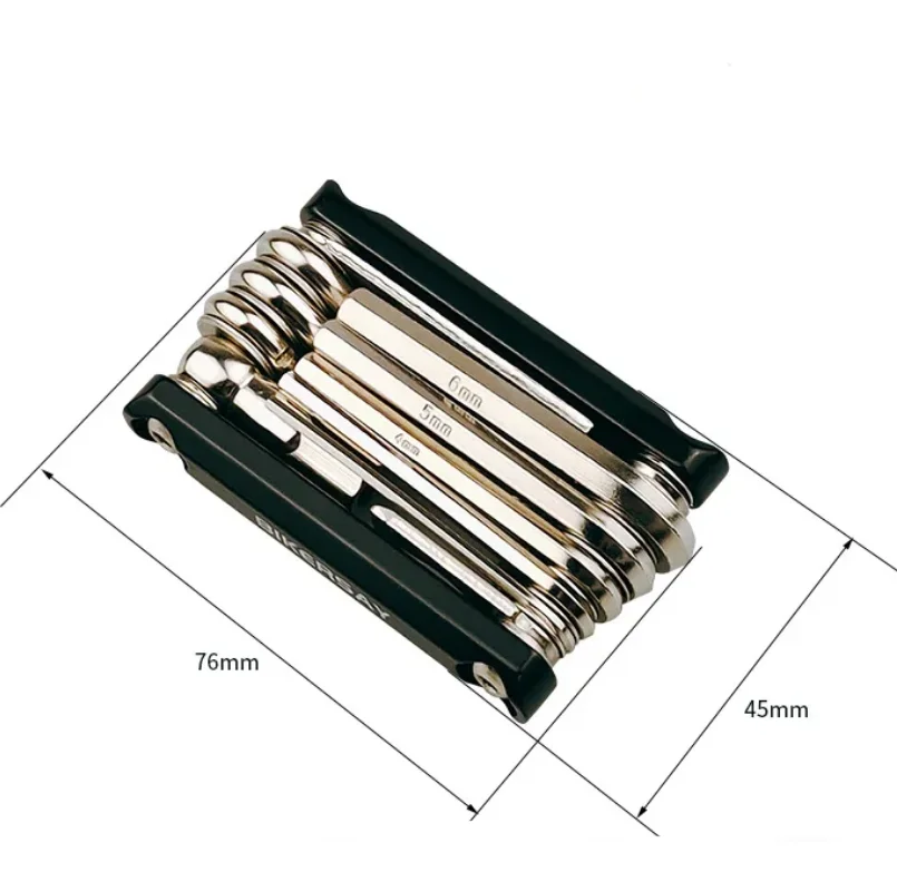 

Multifunction 13 In 1 Bicycle Repairing Set Bike Repair Tool Kit Wrench Screwdriver Chain Hex Spoke Wrench Mountain Cycling Tool