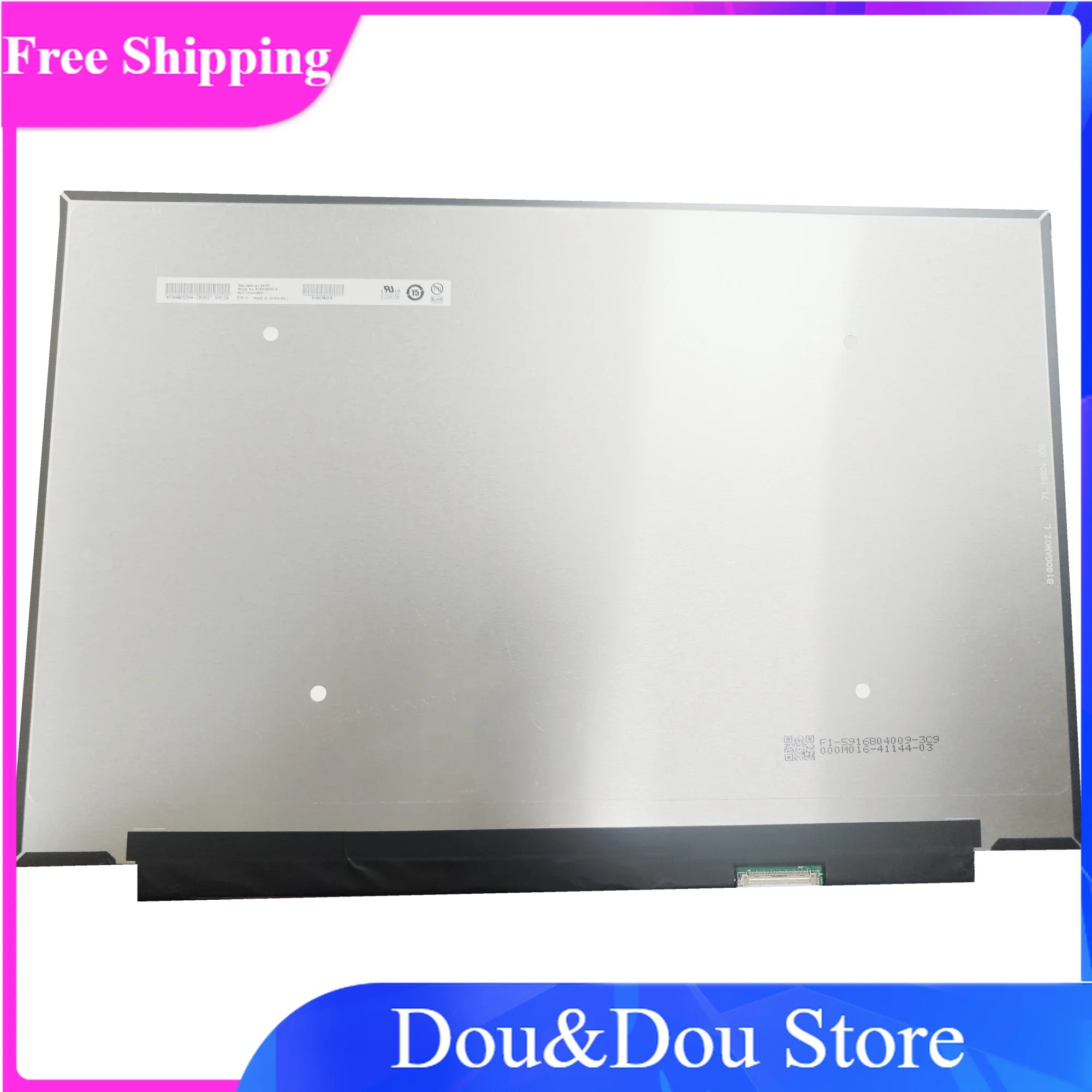 B160QAN02.N IPS 2560x1600 Matrix 165HZ EDP 40Pins Original Display Replacement Panel 16.0''inch Laptop LCD Screen