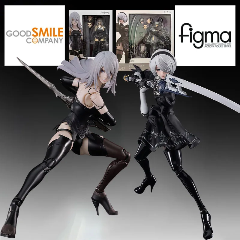 

GSC Genuine Figma Anime Figure #649 A2 160mm & #643 2B 160mm Action Figure Toys for Boys Kids Gift Collectible Model Ornaments