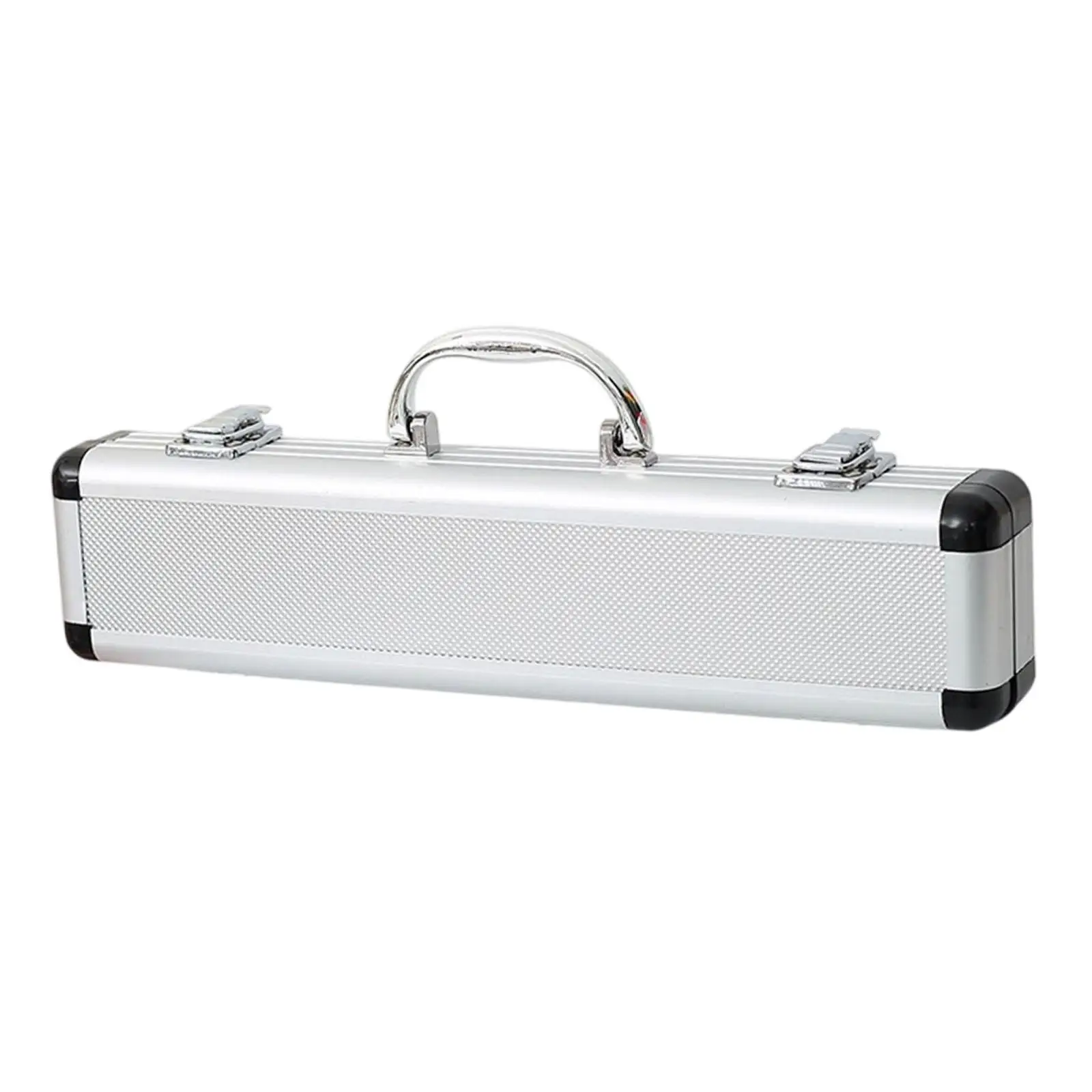 Flute Box Aluminum Alloy Music Instruments Bag Protector Handheld Locking Lightweight Holder Gifts Shock Resistant Storage Case