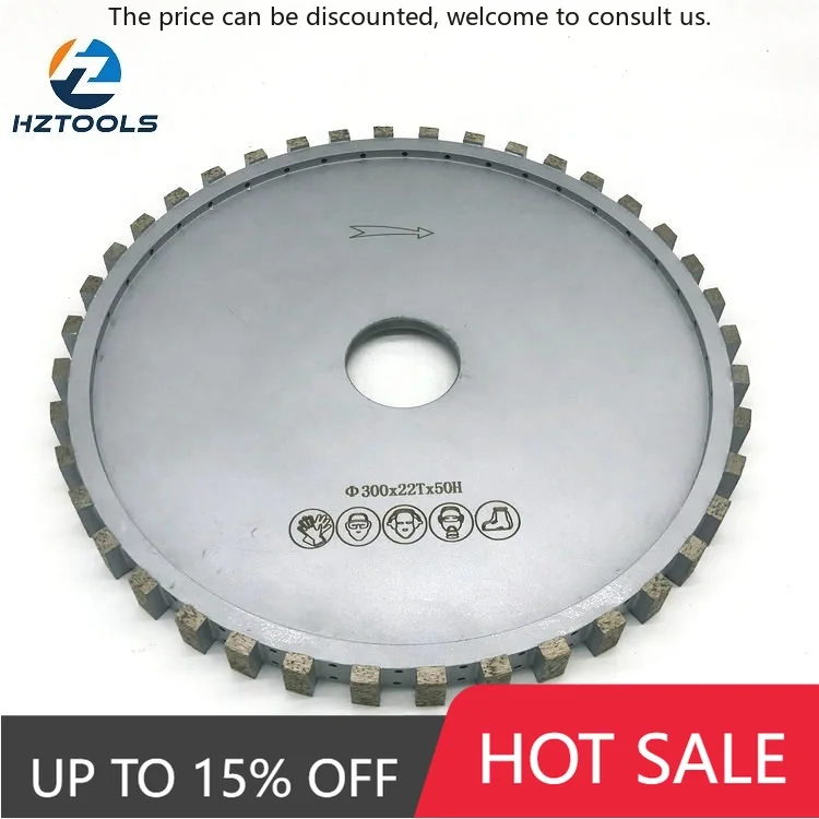 

D300*22T*50mm Diamond Thickness Fixed Calibrating Milling Wheel For Granite,marble
