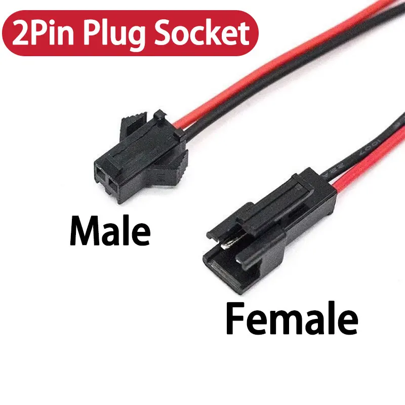 

5/10 Pairs 2Pin Plug Socket Male To Female Wire Connector LED Strips Lamp Driver Connectors Cable Quick Adapter 10