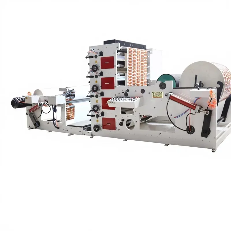 Paper Cup Flexo Printing Machine 2-Color 120m/min for Coffee Cups & Paper Bags ZBRY-650-1200