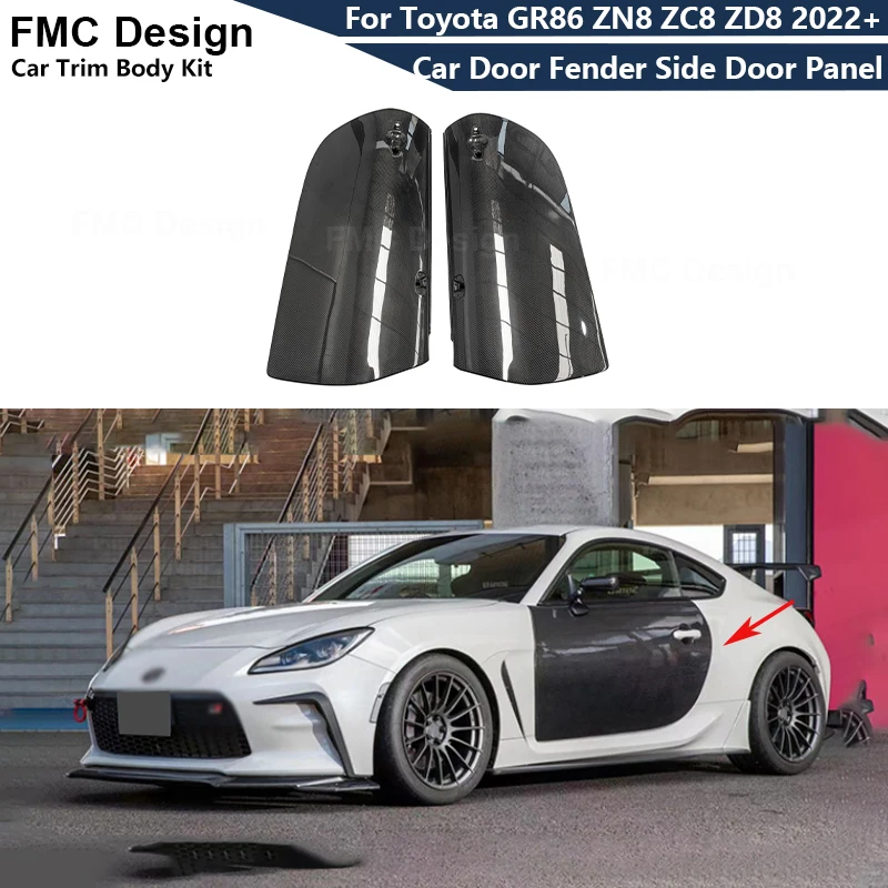 For Toyota GR86 Subaru BRZ ZN8 ZD8 ZC8 2019+ Car Door Fender Side Door Panel Parts Carbon Fiber Upgrade Body kit