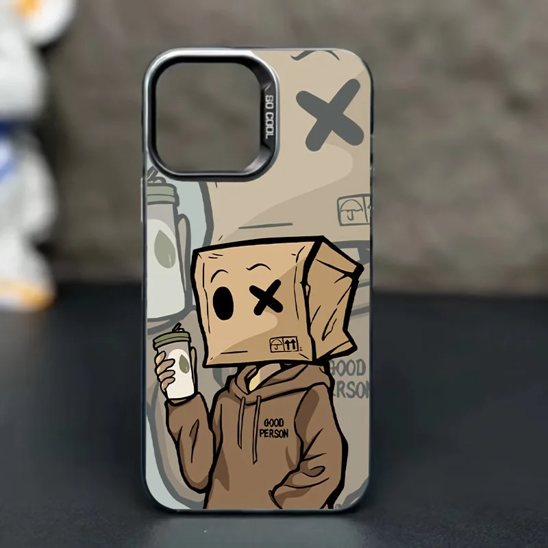 Premium carton Man case graphic phone case for iPhone 16 15 14 13 12 11 x XR Xs SE2 SE 8 7 plus pro Max pc Back Cove