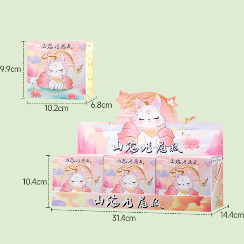 

Nine-Tailed Fox Blind Box New Mountain Sea Cartoon Figurine Trendy Toy Desktop Ornament For Home Anime Figure Mystery Box Toys