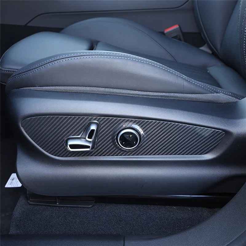 

Firmly Car Front Seat Adjustment Switch Cover Car Seat Switch Accessories Dry Carbon Fiber For Maserati Grecale 2022 2023