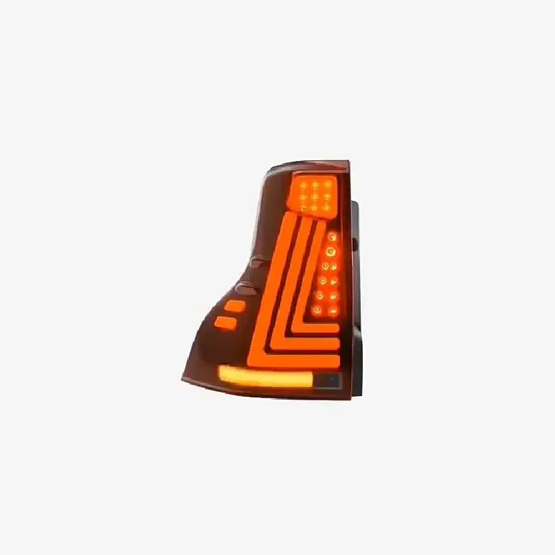 1 Pair LED Tail Light Assembly for Toyota Prado 2013-2017 with Start Animation DRL Rear Lamp Taillight Driver and Passenger Side