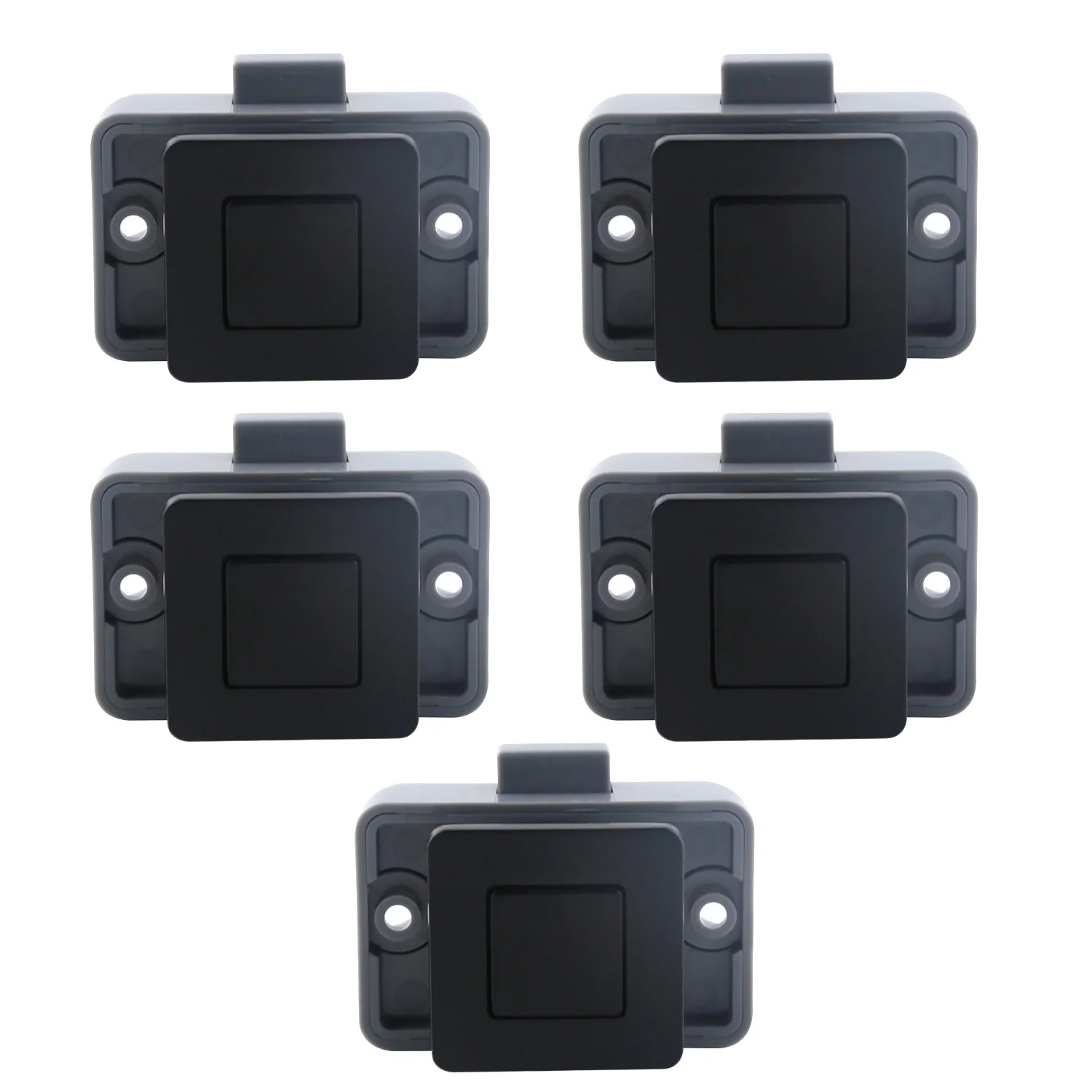 Keyless Push Locks RV Locks Cabinet Door Drawer Keyless Zinc Alloy Button For RVs Boat Camper Van Caravan Motorhome