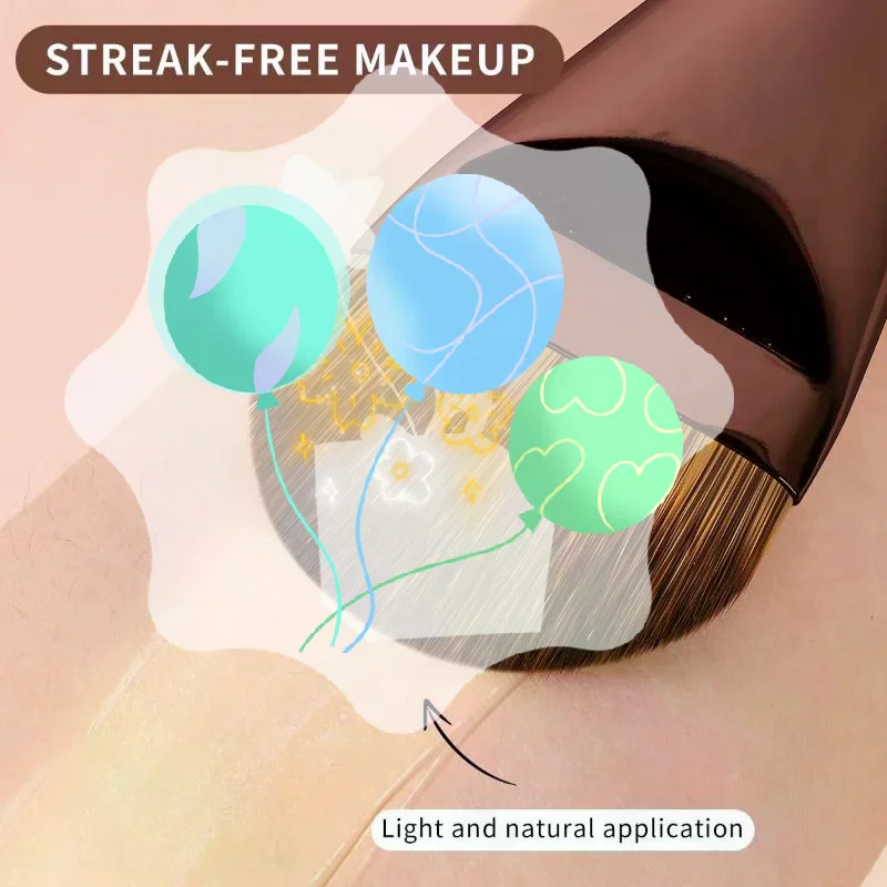 ชุดแปรงแต่งหน้ารองพื้น 1/2 ชิ้น แปรงทาหน้าแบบบางพิเศษ สำหรับรองพื้นชนิดน้ำ ครีม เครื่องสำอาง อุปกรณ์เสริมความงาม ของขวัญพรีเมียม