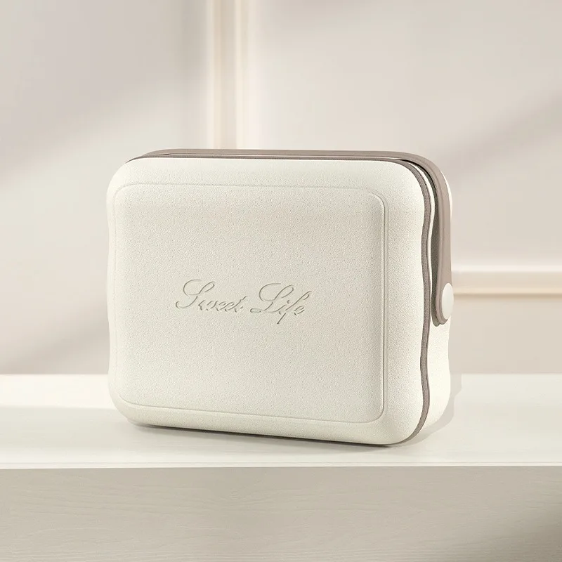 Косметичка с лампой, зеркалом, многослойная многофункциональная сумка для хранения косметики и портативная косметичка для путешествий