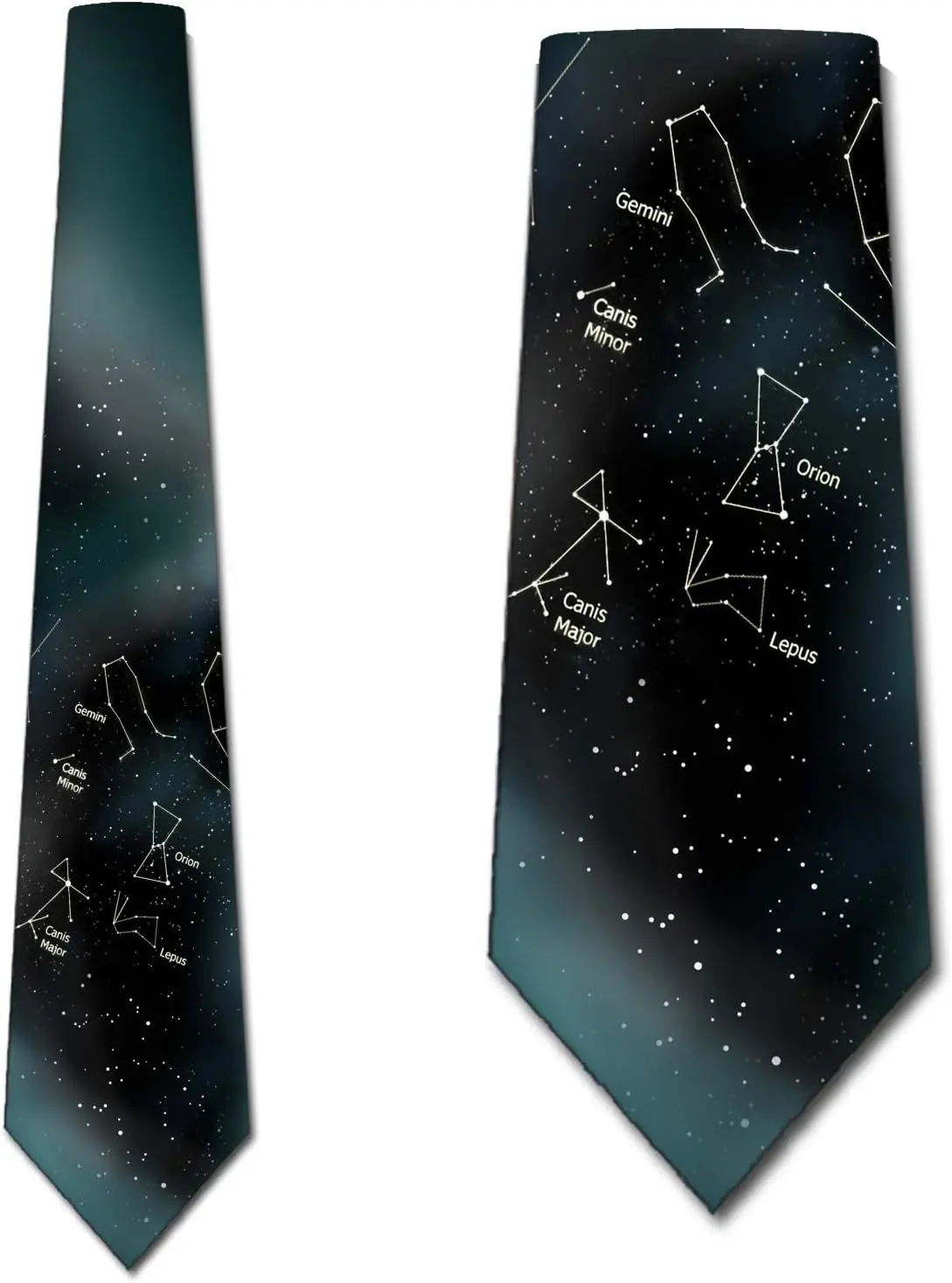 Space Ties Mens Winter Star Tie Astrology Constellation Necktie Men Tie Watercolorful Print One Size Soft