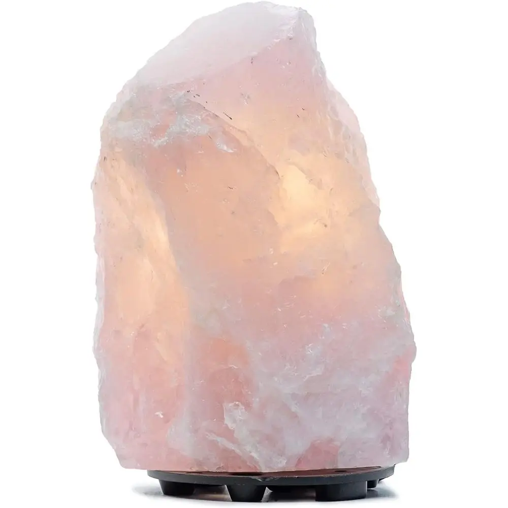DesertUSA Rose Quartz Dimmable LED Lamp (Rose Quartz, Medium)