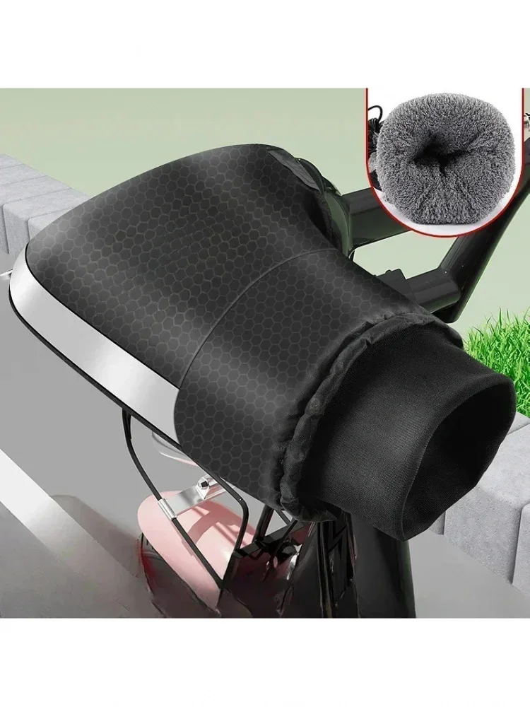 AliExpress 1Pair Motorcycle Handlebar Muffs Waterproof Handlebar Mitts Snowmobile Gloves Winter Thermal E-Bike Cycling Motorbike Gloves