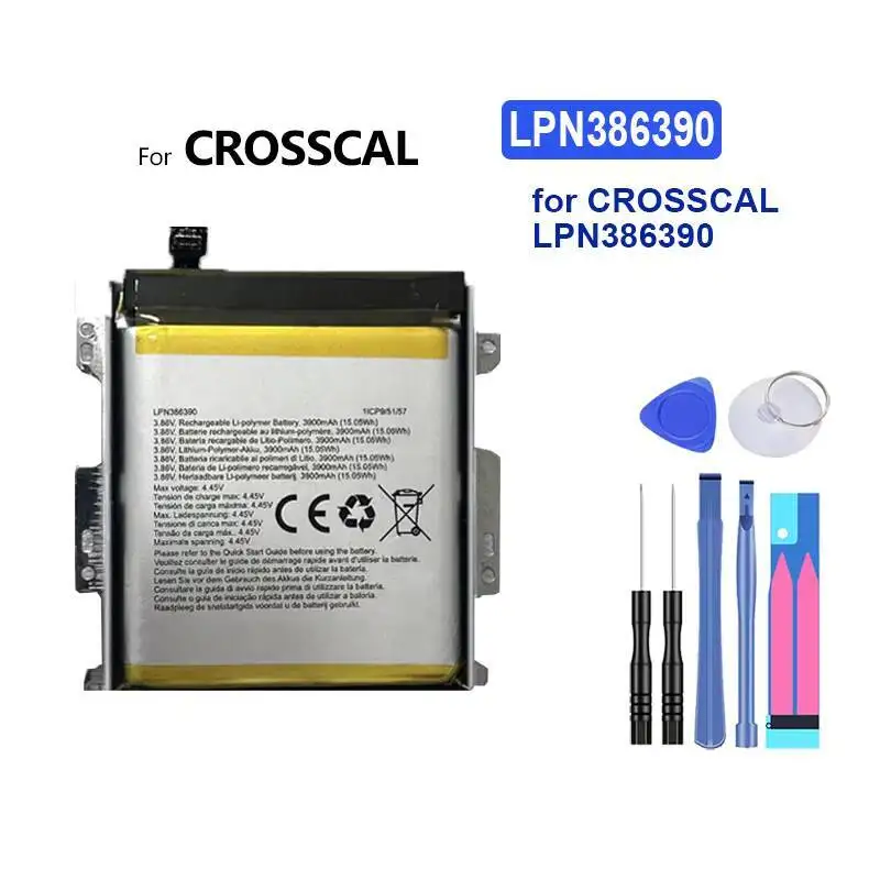 

Долговечный аккумулятор 3900 мАч для мобильного телефона Crosscal LPN386390