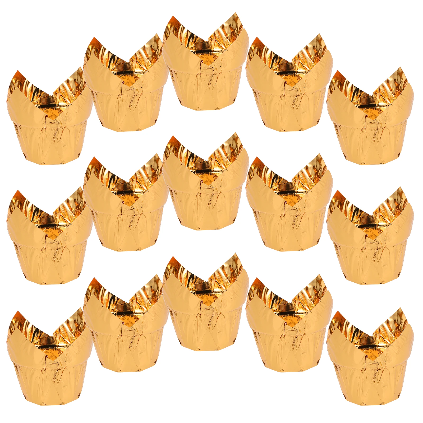 

50pcs Baking Cupcake Paper Aluminum Foil Liners Mini Cups for Oven Cake Muffin Wrappers Fall Halloween Decor Packaging