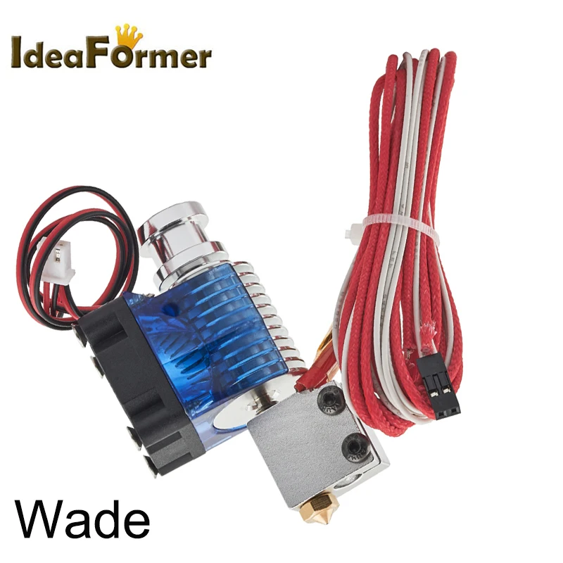 E3D Volcano Hotend 12V 24V Wade Short-distance Print Head J-head Hotend With Cooling Fan For 1.75/3.0mm Filament 3D Printer Part