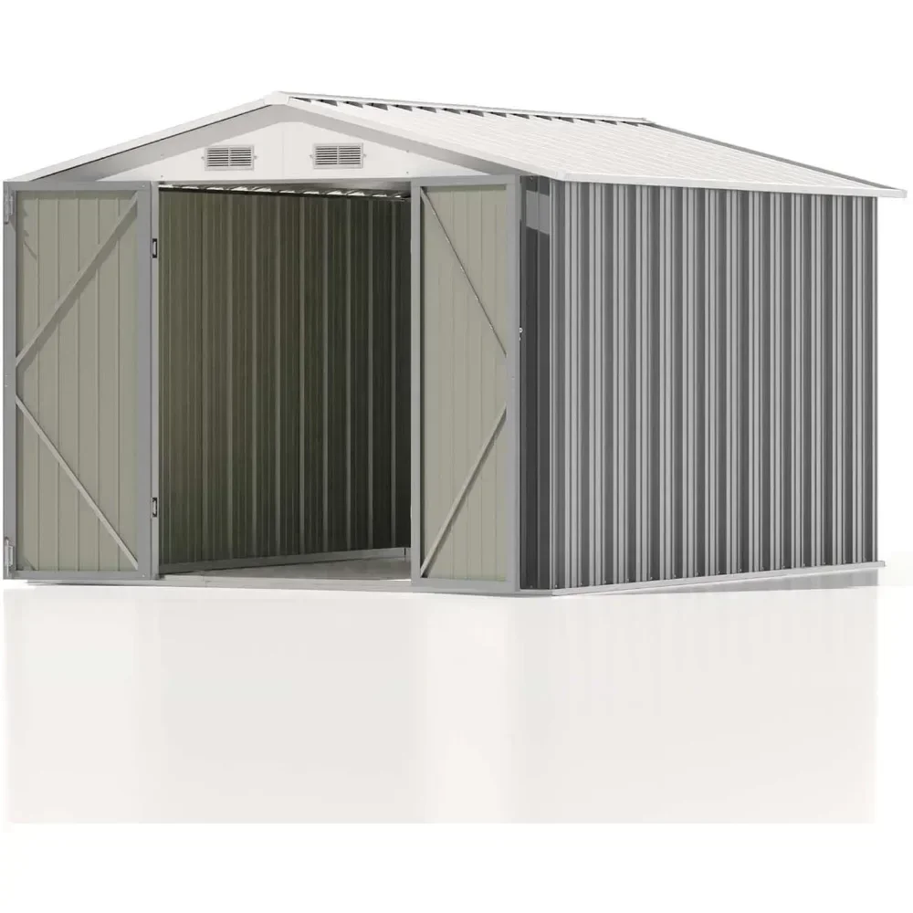 

8' X 12' Outdoor Storage Shed, Utility and Tool Storage for Garden, Backyard, Patio, Outside Use, Metal Storages Sheds