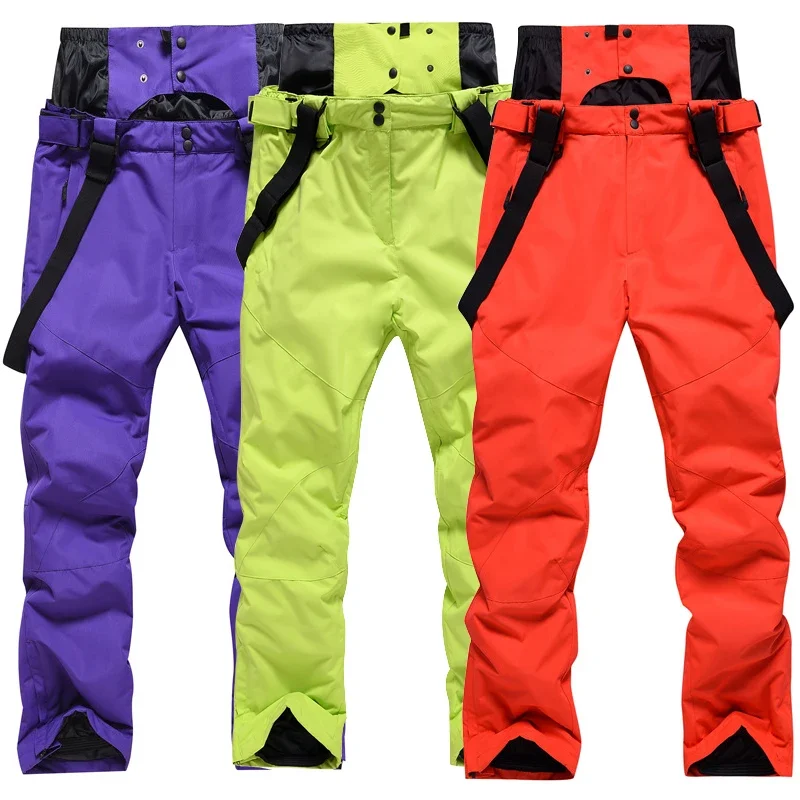 Outdoor Sport Mountain Man Skiing Trousers Winter Waterproof Women Snowboard Pants Windproof Motorcycle Femlae Snow Clothes