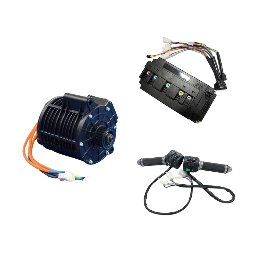 

QSMOTOR 138 3000W V2 Version 72V 100KPH Mid Drive Motor Power Train Kits New Appearance Permanent Magnet Controller