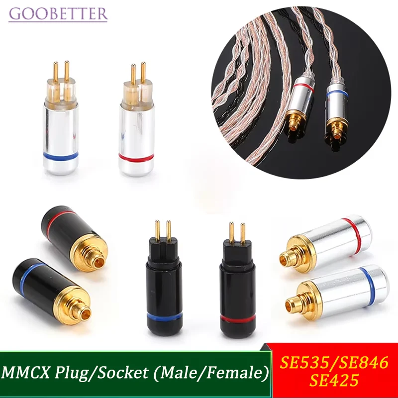 

MMCX Connector 0.78mm Pin Male/Female for Shure SE535/SE846/SE425 | Gold-Plated DIY Headphone Cable Repair Parts