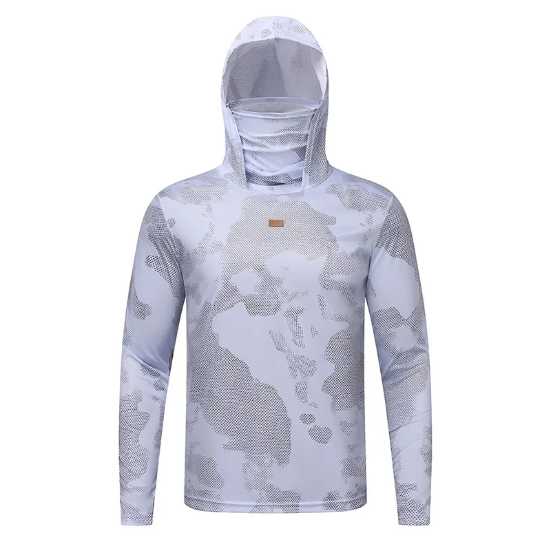 Traje de protección solar deportivo de talla grande de seda de hielo suelto de verano para hombre, traje de ciclismo informal ligero con capucha de secado rápido para exteriores