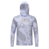 Men's summer loose ice silk plus size sports sunscreen suit, outdoor quick drying lightweight hooded casual cycling suit