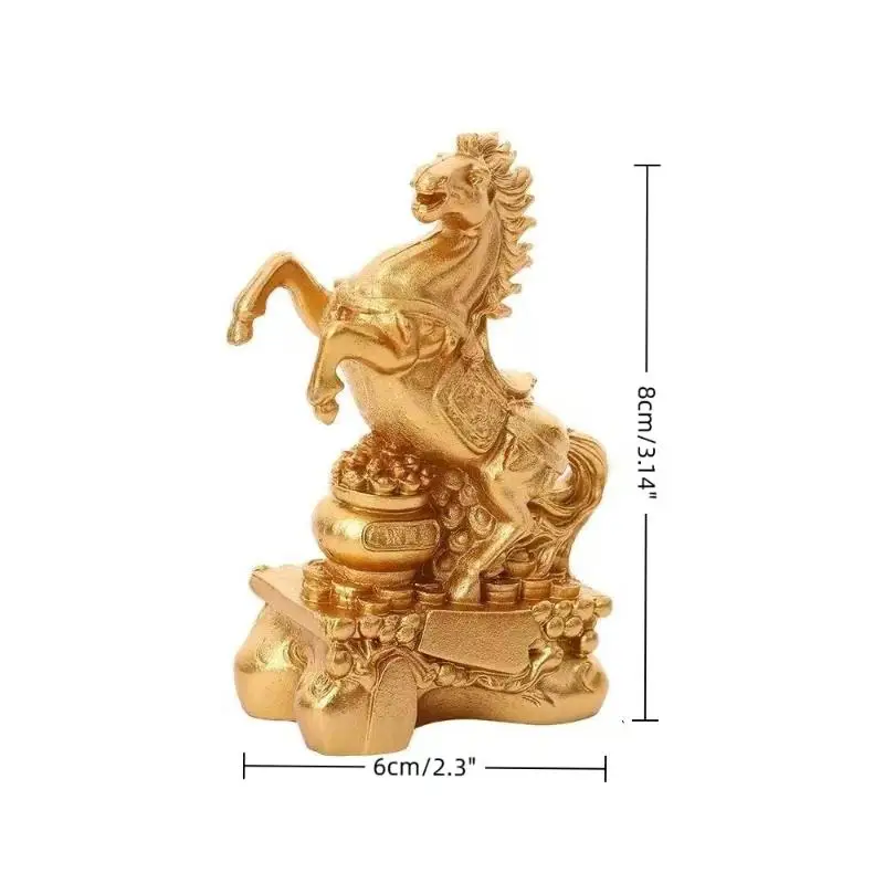 Lovably Funny Brass Horse & Monkey Key Chain, A Perfect Decorative Accent for Office & Home