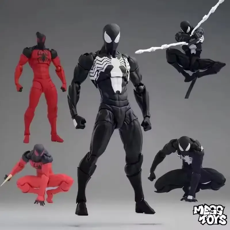 En stock 2026 jouet de désordre Kaine Parker figurine araignée écarlate Spiderman Symbiote noir rouge Anime jouet cadeau à collectionner