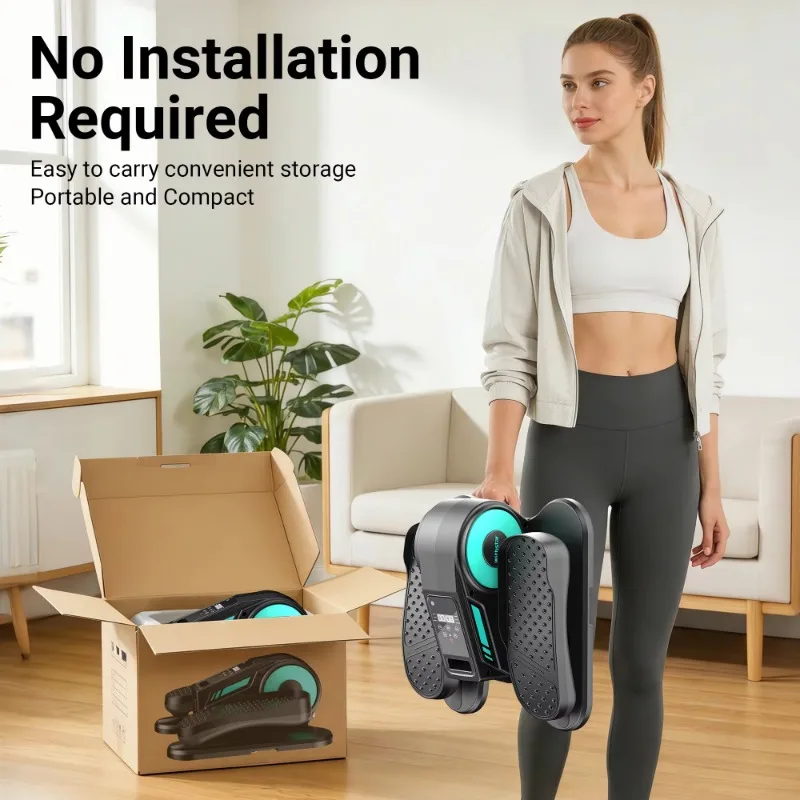 Home Fitness  Mini Portable ABS Elliptical Exercise Bike Home Weight Loss Mini Stepper