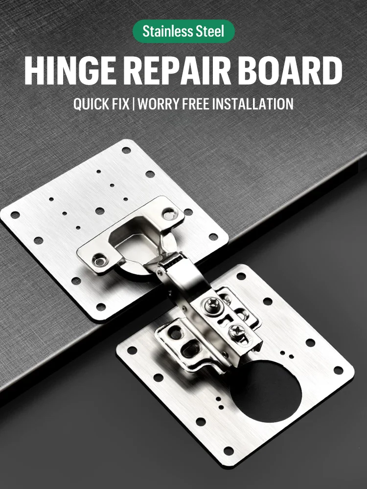 

Cabinet Hinge Repair Plate Kit Hinge Repair Cupboard Door Hinges Mounting Fixing Plates Furniture Drawer Table Hardware