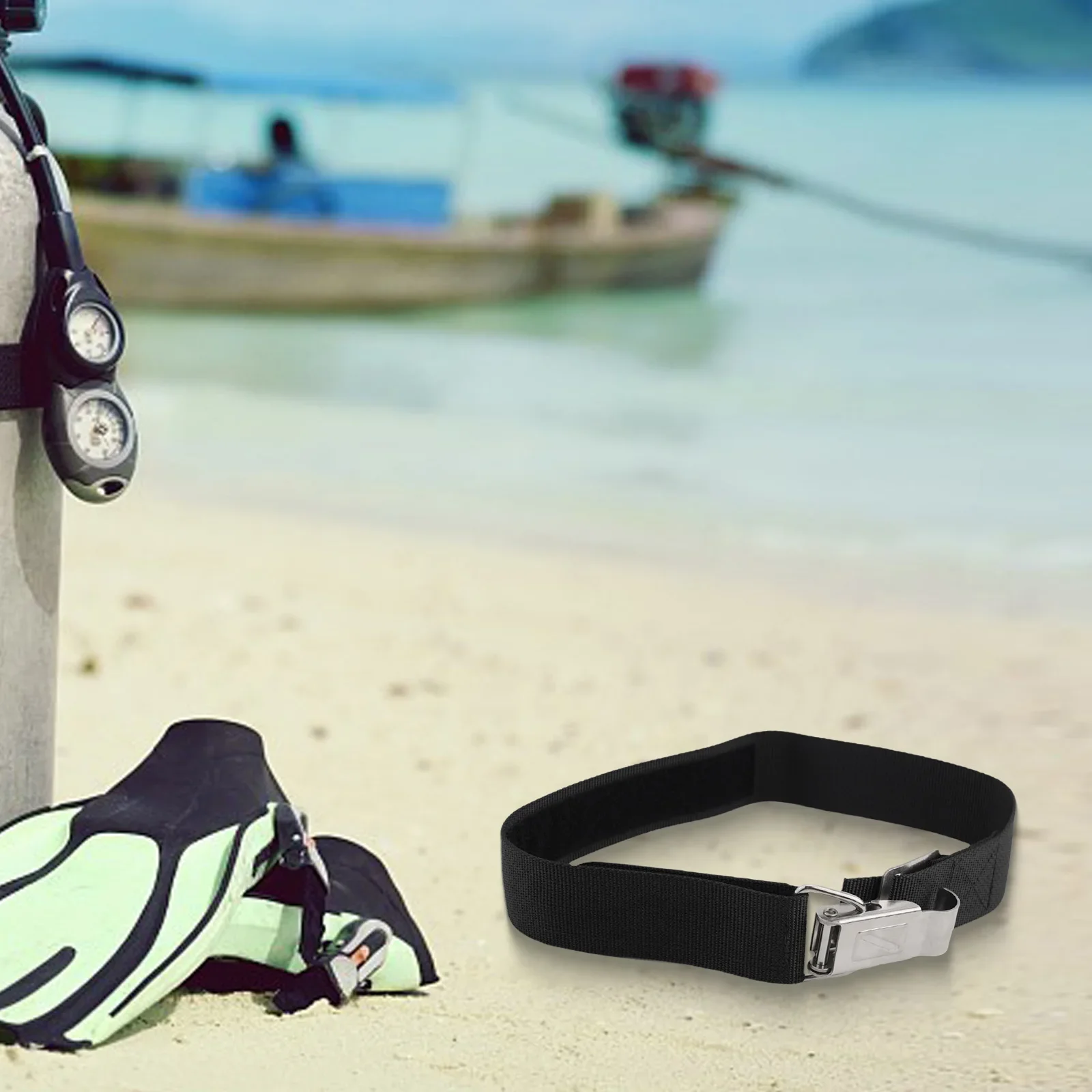 

Diving Tank Band Cylinder Cam Strap with Quick Release Buckle and Anti Slip Pad Suitable for Most Standard Diving Cylinders