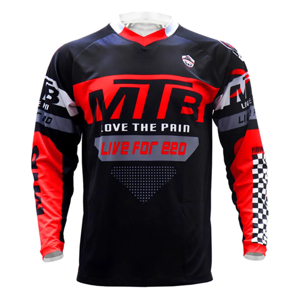 Downhill Jersey Off Road Mountain Bike Racing T-Shirt Bicycle Cycling Bike Motorcycle Jersey Motocross Shirt MTB Motorsport