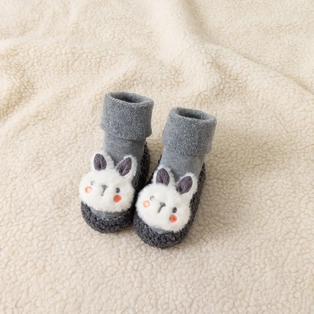 Cartoon Design Baby Walker Shoes Non-Slip Soft Baby Socks Shoes Wear-resistant Breathable Child Floor Sneaker Walking Practice