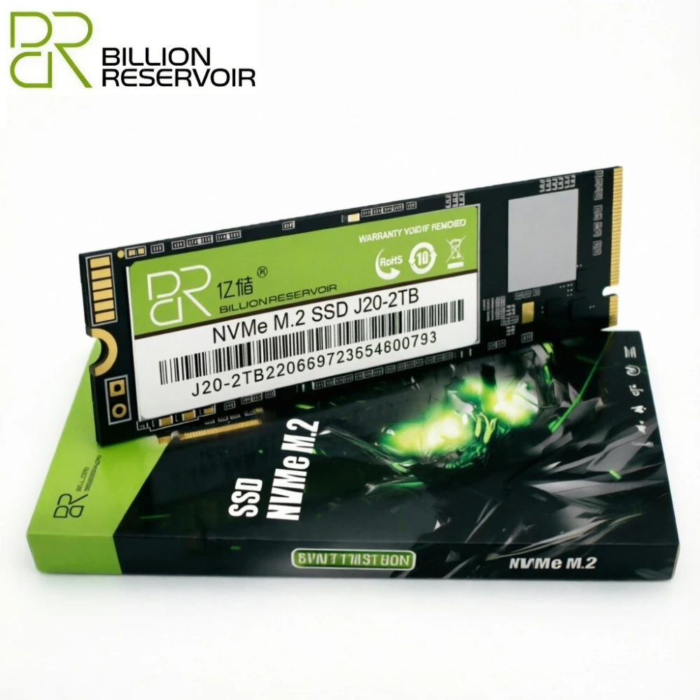 Billion Reservoir J20 PCIe 3.0 NVMe M.2 SSD 2280 High Performance Internal SSD 128GB-1TB for Laptop Desktop and Gaming Computer