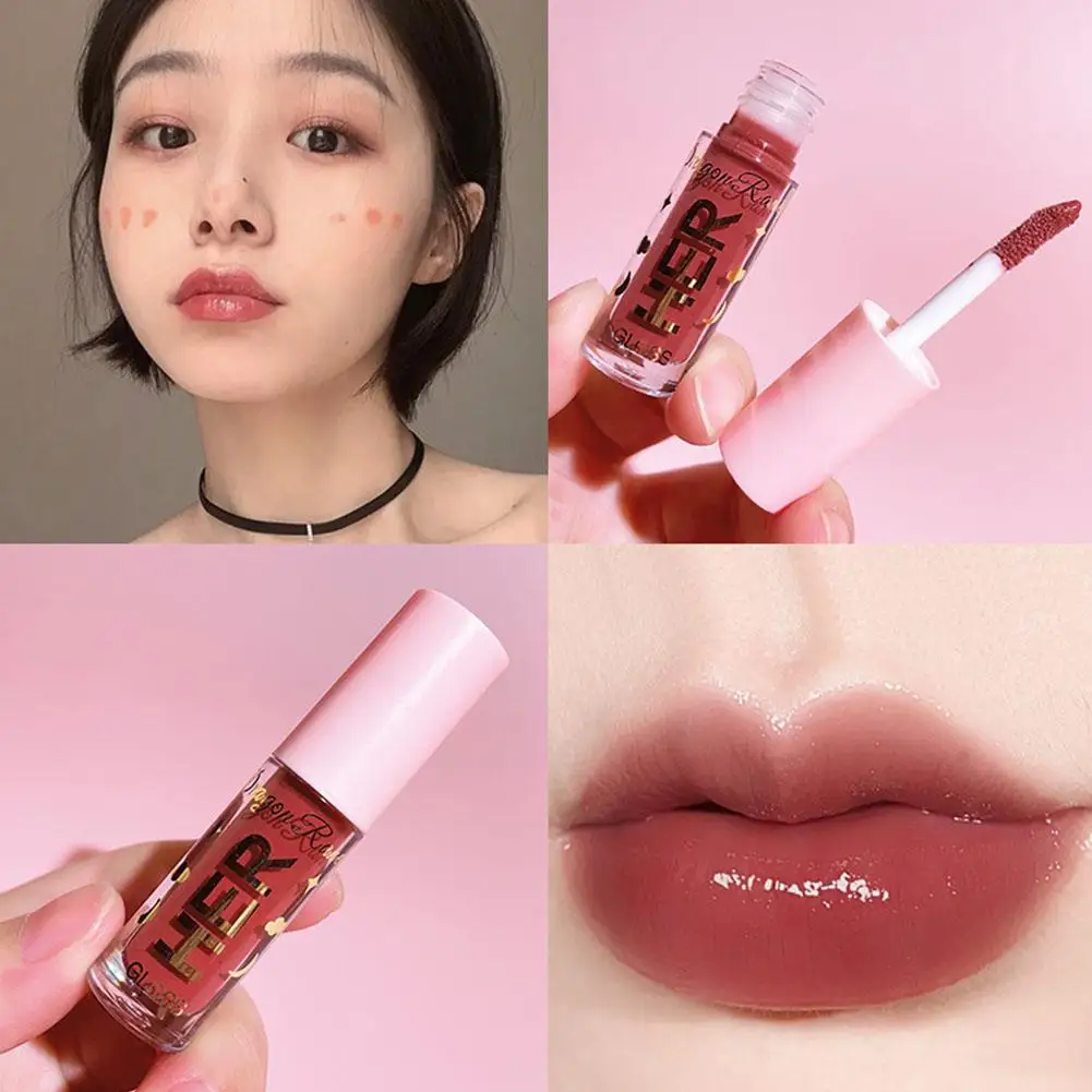 8 Colors Lip Gloss Moisturizing Sexy Lipstick Waterproof Non-stick Lasting Shiny Lip Gloss Lip Tint Makeup Lip Glaze Cosmetics