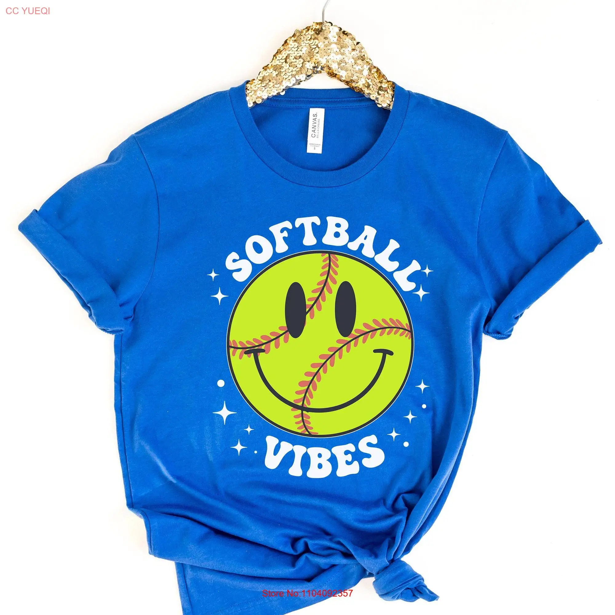 Softball Vibes T Shirt Leopard Sport Lover Baseball DTF long or short sleeves