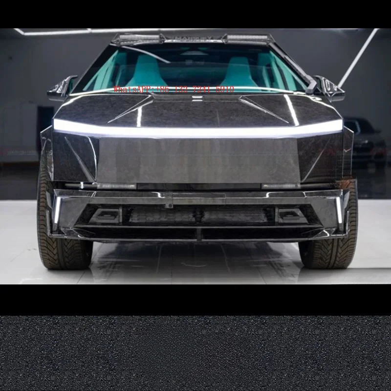 Hongsheng Products For  MSY Carbon Fiber Body Kit Cybertruck MSY Front Lip Diffuser Spoiler Hood Wheel Arch Widebody Kit