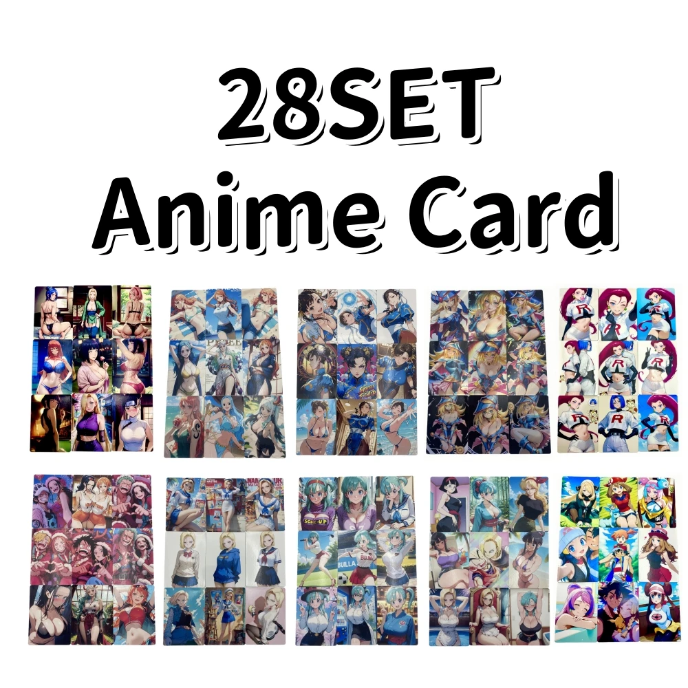 

Набор из 28 японских аниме-карточек: One Piece, Dragon Ball, Sailor Moon – коллекционные карточки с персонажами мультфильмов, аниме-мерч, игрушки, подарки