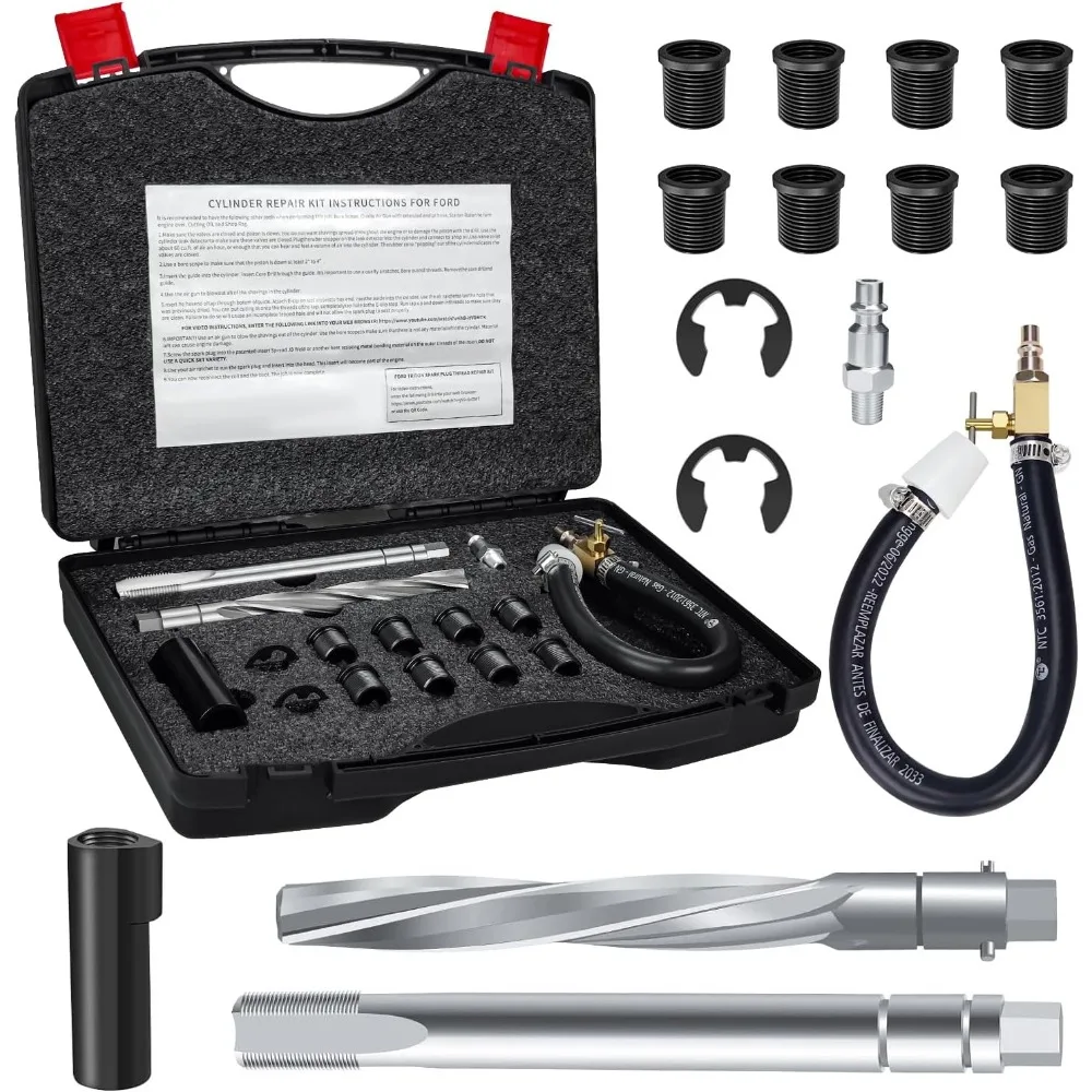 

38900 Two Valve Tool Kit for Triton,Thread Plug Thread Repair Kits,Foolproof Repair System Plug Repair Kit