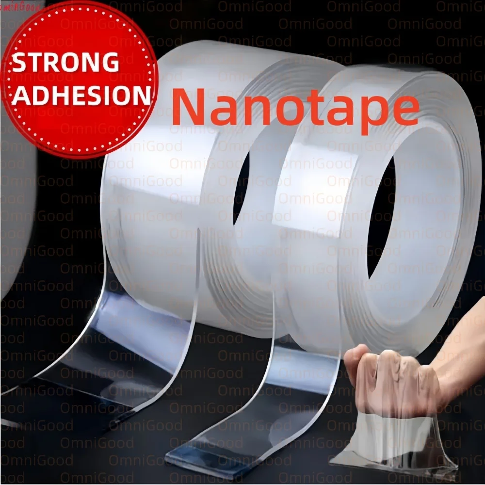 Nano doppelseitiges wasserdichtes Klebeband, wiederverwendbar, multifunktional, für den Büro- und Heimgebrauch, ideales Klebeband