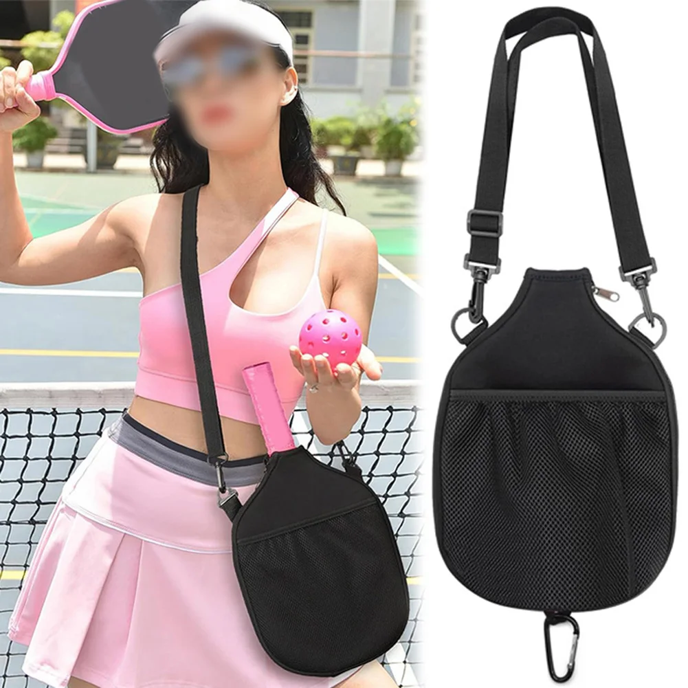 

Pickleball Paddle Storage Pouch Pickleball Rackets Shoulder Bag With Adjustable Straps Pickleball Bat Protective Case