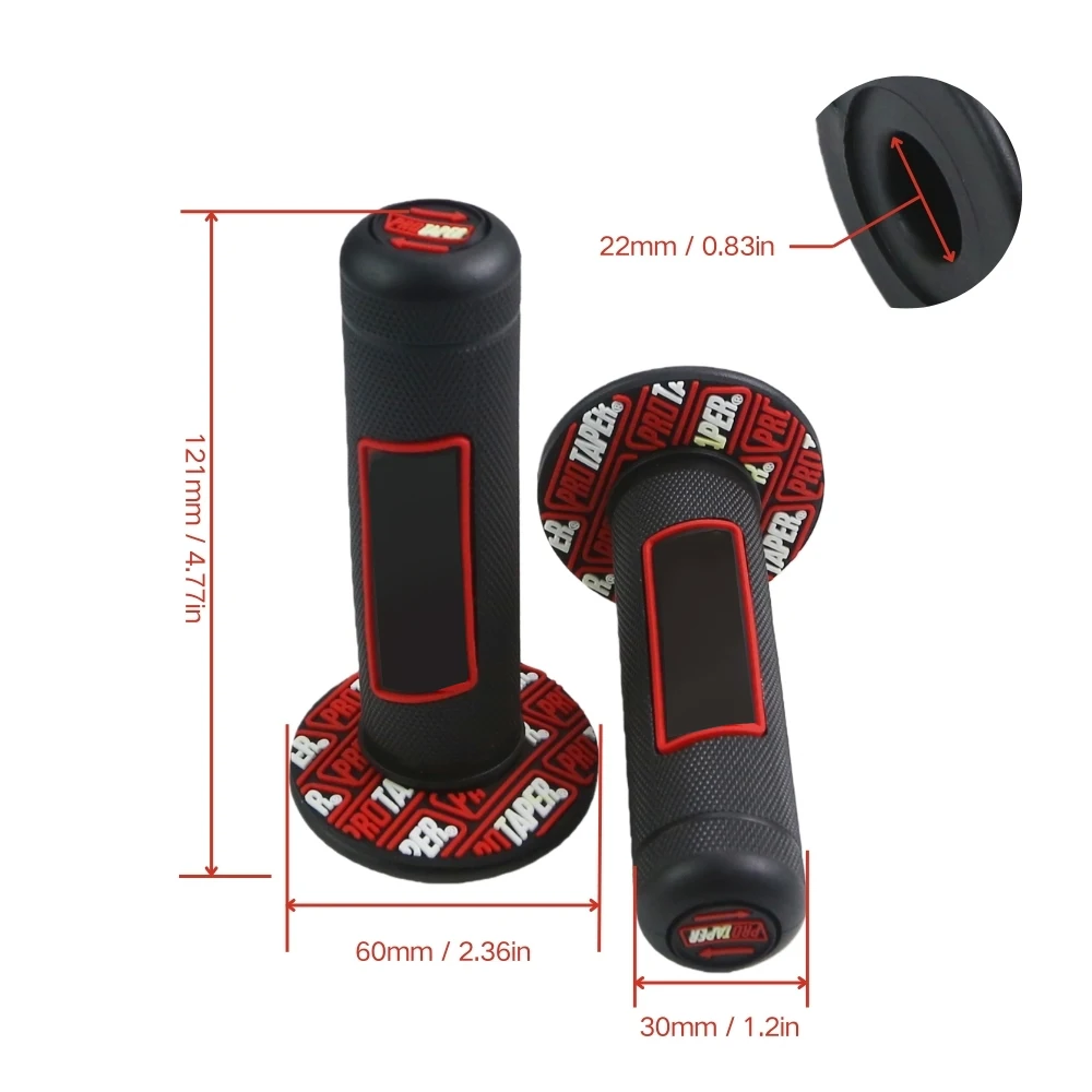 Universelle Motorradgriffe, 7/8 Zoll, 22–24 mm, rutschfestes Gel-Lenkerzubehör für Dirt Pit Bike Motocross – Detail 7