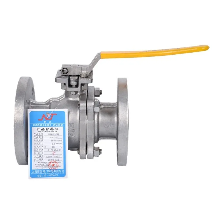 

304 Stainless Steel Flanged Ball Valve Q41F-16P Stainless Valve 316 Two-piece Soft Seal
