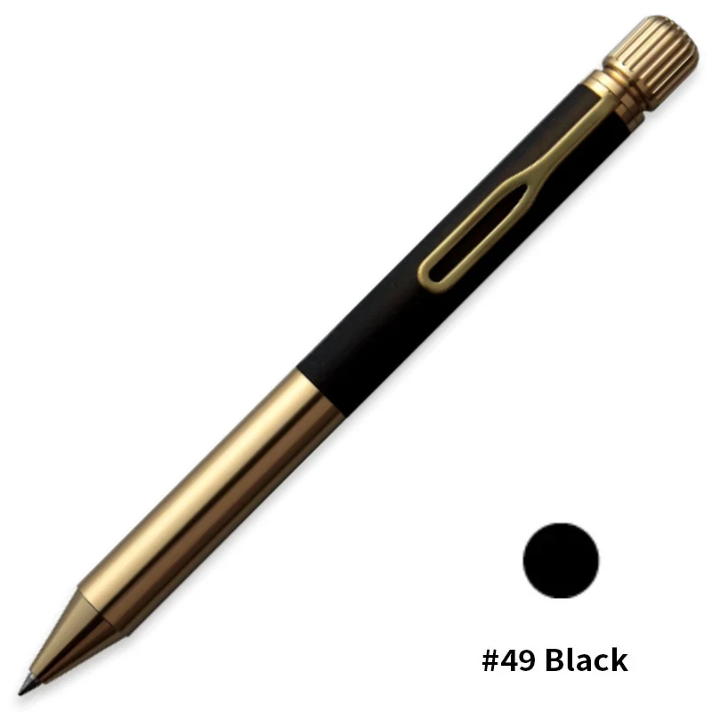 SAKURA Craft Lab 001 Retro Brass Metal Gel Pen - Black Signature