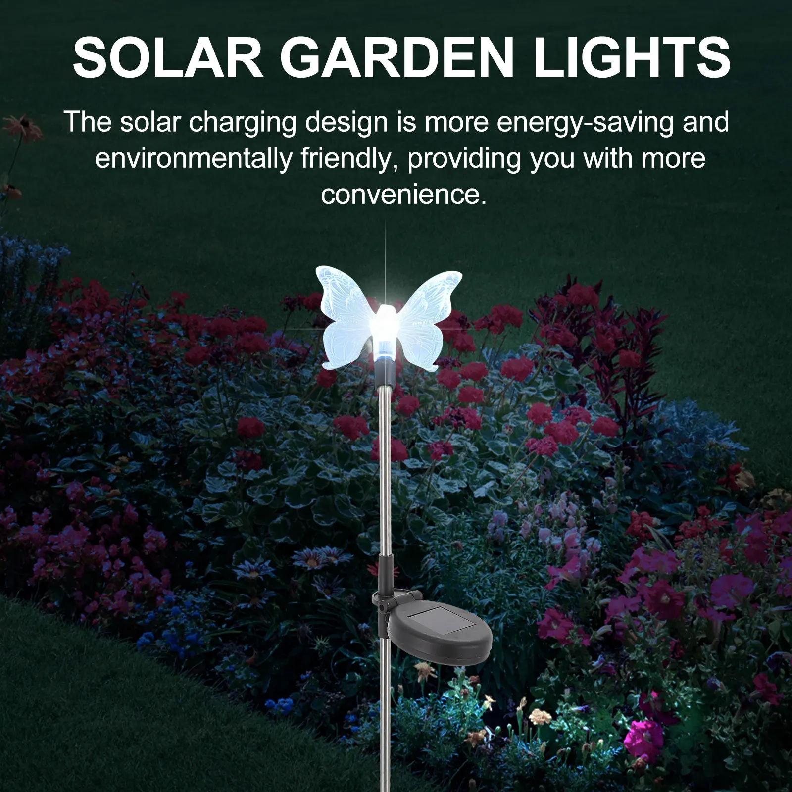 

Garden LED Waterproof Yard Solar Garden Lights Light for House Pathway ABS Solar Powered Landscape Lighting Outdoor