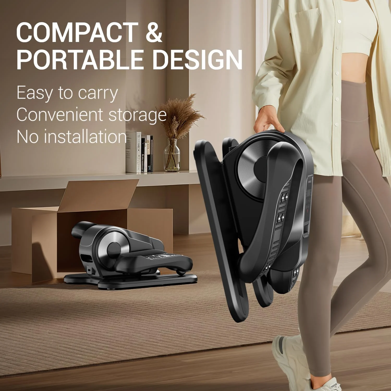 2025 Trend Product Cardio Workout Elliptical Cross Trainer Machine Household Mini Elliptical Trainer Leg Exercise Machine - Image 3